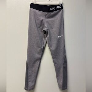 Nike Pro compression leggings gray medium